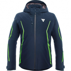 Kurtka narciarska w kolorze granatowo-limonkowym. Niebieskie kurtki narciarskie i snowboardowe męskie Dainese. W wyprzedaży za 1,435.95 zł.