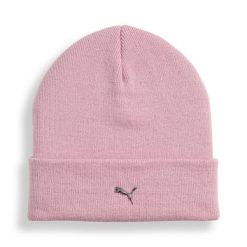 Głęboka czapka z metalowym logo PUMA CAT PUMA Poised Pink. Czerwone czapki męskie Puma, bez wzorów, sportowe. Za 89.00 zł.