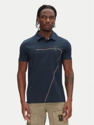 Aeronautica Militare Polo 251PO1862J682 Granatowy Regular Fit. Niebieskie koszulki polo męskie Aeronautica Militare, m, bez wzorów, z bawełny, bez kołnierzyka, bez ramiączek. Za 289.99 zł.