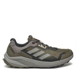 Buty do biegania adidas. Zielone buty do biegania męskie ADIDAS, bez wzorów, bez zapięcia, do biegania, adidas terrex. Za 339.99 zł.