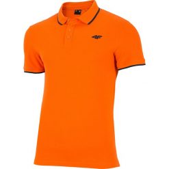 T-shirt męski TSM024 - pomarańcz. Pomarańczowe t-shirty męskie marki 4f, z bawełny. Za 69.99 zł.