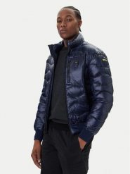 Blauer Kurtka puchowa 25WBLUC03075 Granatowy Regular Fit. Niebieskie kurtki męskie Blauer, m, bez wzorów, z puchu, bez ramiączek, bez kaptura. Za 1,419.00 zł.