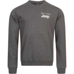 Męska bawełniana bluza Jeep® - Komfort i styl. Bluzy nierozpinane męskie Jeep, m, bez wzorów, z bawełny, casualowe, bez ramiączek, bez kaptura. Za 207.99 zł.