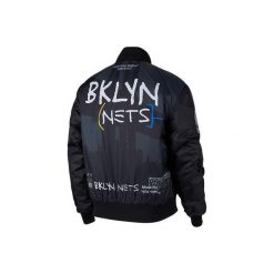 Kurtka męska nike nba brooklyn nets city edition courtside jacket black. Czarne kurtki męskie Nike, m, bez wzorów, z poliesteru, bez kaptura, do biegania. Za 649.00 zł.