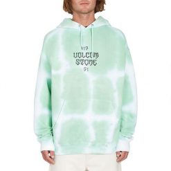 Bluza sportowa męska Volcom Trippin Dye. Zielone bluzy bez kaptura męskie Volcom, m, bez wzorów, z bawełny, bez kaptura. W wyprzedaży za 232.65 zł.