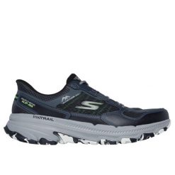 Buty trailowe Skechers Go Run Trail Altitude 2.0 Ravina. Czarne buty do biegania męskie Skechers, bez wzorów, z syntetyku, bez zapięcia. W wyprzedaży za 375.70 zł.