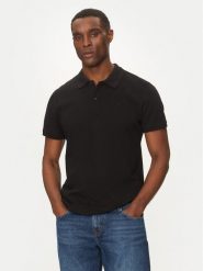 Mustang Polo Pierre 1016295 Czarny Slim Fit. Czarne koszulki polo męskie Mustang, m, bez wzorów, z bawełny, bez kołnierzyka, bez ramiączek. Za 99.99 zł.