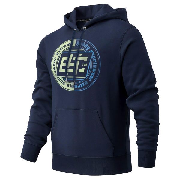 Bluza męska z kapturem EXTREME HOBBY SLANT. Niebieskie bluzy nierozpinane męskie EXTREME HOBBY, l, bez wzorów, z bawełny, bez ramiączek, z kapturem. Za 249.00 zł.