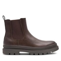 Sztyblety Lasocki. Brązowe sztyblety męskie Lasocki, bez obcasa, bez zapięcia. Za 119.99 zł.