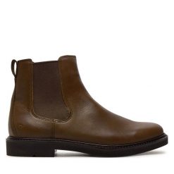Sztyblety ECCO. Brązowe sztyblety męskie ecco, bez obcasa, bez zapięcia. Za 659.99 zł.