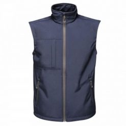 Ocieplana Męska Softshell Trzywarstwowa. Niebieskie kurtki softshell męskie Regatta, l, bez wzorów, z softshellu, bez kaptura, trekkingowe. Za 135.99 zł.