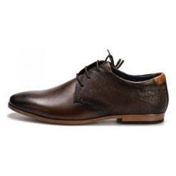 Tom Tailor Półbuty Męskie 45 Brązowe. Brązowe eleganckie półbuty męskie Tom Tailor, ze skóry. W wyprzedaży za 239.00 zł.