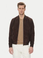 Serge Pariente Kurtka skórzana M888 Brązowy Regular Fit. Brązowe kurtki męskie Serge Pariente, m, bez wzorów, ze skóry, bez ramiączek, bez kaptura. Za 1,069.00 zł.