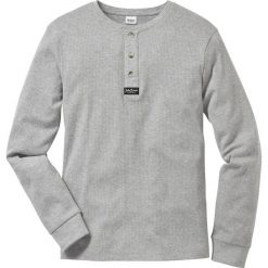 Shirt z długim rękawem Regular Fit bonprix jasnoszary melanż. Koszulki męskie z długim rękawem marki bonprix. Za 27.99 zł.