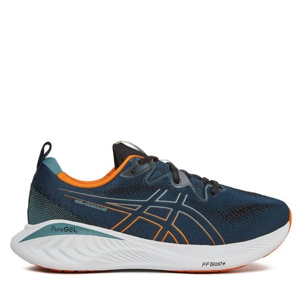 Buty do biegania Asics. Niebieskie buty do biegania męskie Asics, bez wzorów, bez zapięcia, do biegania. Za 499.99 zł.