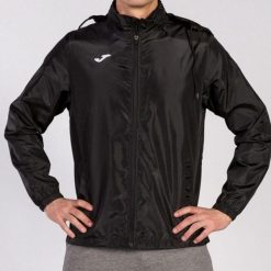 Kurtka do biegania męska Joma Iris przeciwdeszczowa. Czarne kurtki męskie Joma, m, bez wzorów, sportowe, bez ramiączek, bez kaptura. Za 123.99 zł.