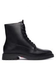 Tommy Hilfiger Kozaki Comfort Lwt FM0FM05593 Czarny. Czarne buty zimowe męskie Tommy Hilfiger, bez wzorów, ze skóry, bez obcasa, bez zapięcia. Za 599.99 zł.