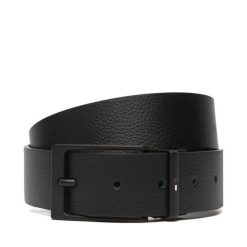 Pasek Męski Tommy Hilfiger. Czarne paski męskie Tommy Hilfiger, bez wzorów. Za 249.99 zł.