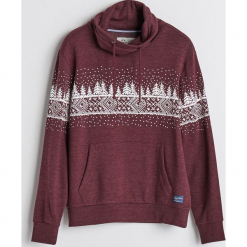 Bluza z motywem zimowym - Bordowy. Czerwone bluzy nierozpinane męskie Reserved. Za 99.99 zł.