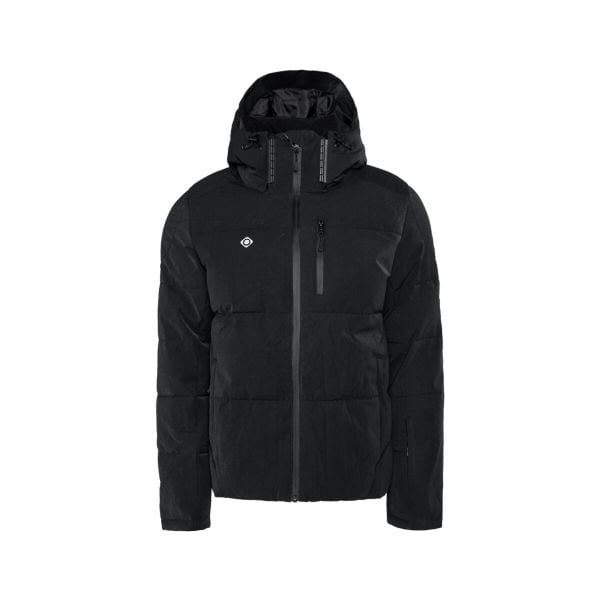 Kurtka męska typu soft shell ACEBEDA; wiatroszczelna, termiczna i wodoodporna. Czarne kurtki męskie IZAS, m, bez wzorów, z nylonu, sportowe, bez ramiączek. Za 704.30 zł.