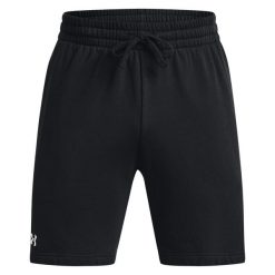 Shorty Męskie Polar Rival. Czarne bluzy z polaru męskie Under Armour, m, bez wzorów, z polaru, sportowe, bez ramiączek, bez kaptura. Za 206.99 zł.