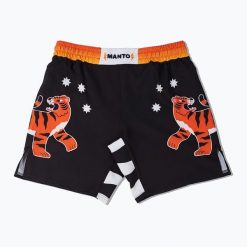 Spodenki treningowe MANTO Tiger's Tail. Czarne szorty sportowe męskie Manto, bez wzorów, sportowe. Za 159.99 zł.
