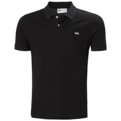 Polo Helly Hansen Elba Fitted. Czarne koszulki polo męskie Helly Hansen, m, bez wzorów, bez kołnierzyka, bez ramiączek. Za 299.50 zł.