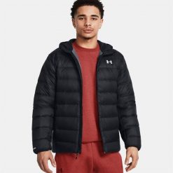 Kurtka puchowa Legend Down Hooded Jacket Under Armour 1385837. Czarne kurtki męskie Under Armour, bez wzorów, z puchu, bez ramiączek, bez kaptura. Za 999.99 zł.
