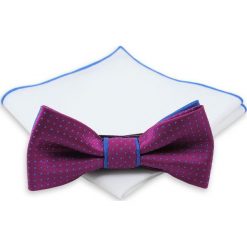 Stylowa mucha + poszetka - Chattier. Krawaty i muchy męskie Chattier, bez wzorów, eleganckie. Za 44.00 zł.