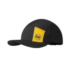 Czapka z daszkiem BUFF 5 PANEL GO CAP LOGO. Czarne czapki męskie Buff, bez wzorów, sportowe. W wyprzedaży za 130.00 zł.