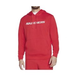 Bluza męska Skechers. Czerwone bluzy nierozpinane męskie Skechers, m, bez wzorów, bez ramiączek, bez kaptura. Za 168.99 zł.