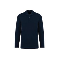 Koszulka polo z długim rękawem suprima Kariban Premium. Niebieskie koszulki polo męskie KARIBAN, m, bez wzorów, z bawełny, bez kołnierzyka, bez ramiączek. Za 180.00 zł.