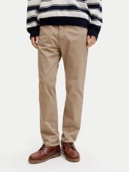 Jack & Jones Spodnie materiałowe Clark Finn 12293328 Beżowy Regular Fit. Brązowe spodnie na co dzień męskie Jack & Jones, bez wzorów, z bawełny. Za 209.99 zł.