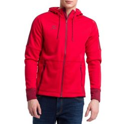 Kurtka Erima Softshell Basic. Czerwone kurtki męskie Erima, l, bez wzorów, z materiału, sportowe, bez ramiączek, bez kaptura. Za 191.50 zł.