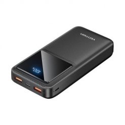 Powerbank, Vention, FHLB0, 20000mAh, Micro-USB, USB-C, 2xUSB-A, 22.5W (czarny). Czarne powerbanki Vention. Za 99.00 zł.
