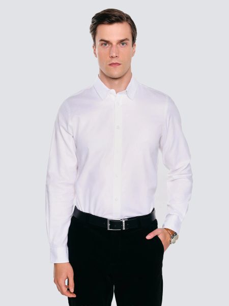 Koszula męska bawełniana biała Guberno 101. Białe koszule męskie Big Star, l, bez wzorów, z bawełny, bez kołnierzyka, bez ramiączek. Za 229.99 zł.