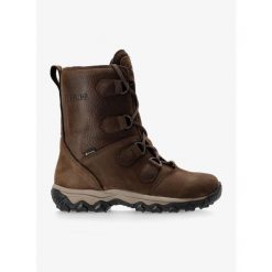 Buty zimowe męskie Meindl Paluk GTX. Brązowe buty trekkingowe męskie Meindl, na zimę, bez wzorów, sportowe, bez obcasa, bez zapięcia. Za 1,569.00 zł.