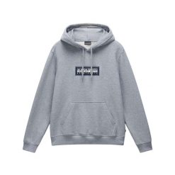 Bluza z kapturem Napapijri B-Box. Szare bluzy nierozpinane męskie Napapijri, m, bez wzorów, bez ramiączek, z kapturem. Za 383.00 zł.