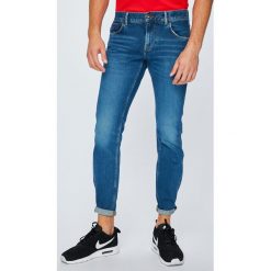 Tommy Hilfiger - Jeansy Denton. Niebieskie jeansy męskie Tommy Hilfiger, bez wzorów, z bawełny. W wyprzedaży za 299.90 zł.