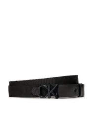 Calvin Klein Pasek Męski Ck Metal Minimal Webbing 30Mm K50K511566 Czarny. Czarne paski męskie Calvin Klein, bez wzorów, z materiału. Za 209.99 zł.