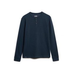 Bluza z tunezyjskim kołnierzem Superdry The Merchant Store. Niebieskie bluzy nierozpinane męskie Superdry., m, bez wzorów, bez ramiączek, bez kaptura. W wyprzedaży za 214.00 zł.