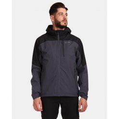 Męska kurtka outdoorowa Kilpi OLVERA-M. Szare kurtki męskie Kilpi, m, bez wzorów, sportowe, bez ramiączek, bez kaptura. Za 422.05 zł.