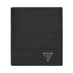 Portfel Guess. Czarne portfele męskie Guess, z aplikacjami. Za 259.99 zł.