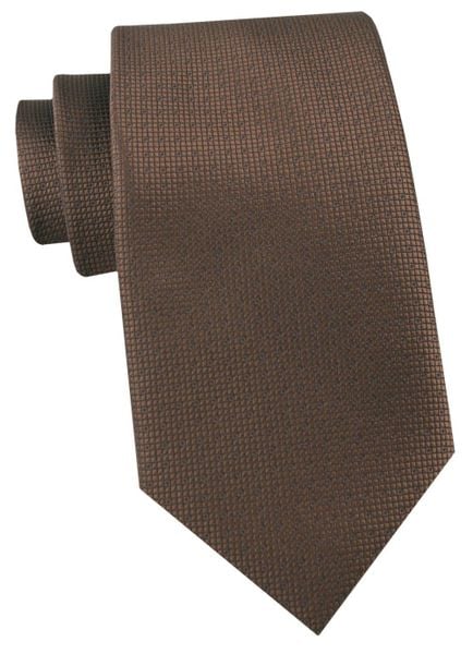 Krawat Męski - Angelo di Monti - Brąz. Krawaty i muchy męskie Angelo di Monti, bez wzorów, z tkaniny, eleganckie. Za 45.00 zł.