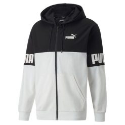 Bluza z kapturem z pełnym zamkiem błyskawicznym Puma Power Colorblock TR. Białe bluzy z kapturem męskie Puma, xl, bez wzorów, z kapturem. W wyprzedaży za 222.55 zł.