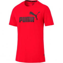 Puma Ess Logo Tee Red M. T-shirty sportowe męskie marki Puma. Za 85.00 zł.