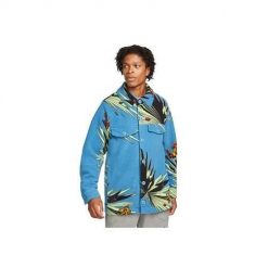 Kurtka uniwersalna męska Nike Ebron James Sherpa Button-up. Niebieskie kurtki męskie Nike, m, bez wzorów, z syntetyku, klasyczne, bez ramiączek, bez kaptura. Za 499.00 zł.