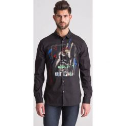 Czarna koszula męska we wzór. Koszule męskie Just Cavalli. Za 515.60 zł.