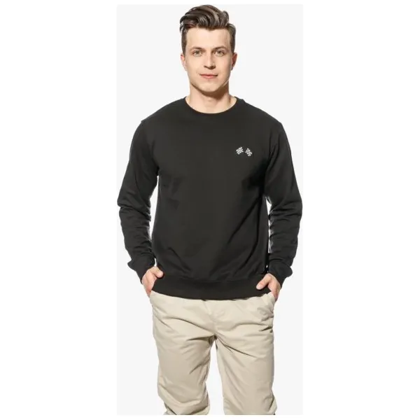Lotto Bluza Eagle , czarny, rozmiar L. Czarne bluzy nierozpinane męskie Lotto, l, z aplikacjami, z bawełny, eleganckie, bez ramiączek, bez kaptura. W wyprzedaży za 47.99 zł.