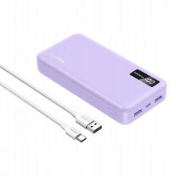 Powerbank UGREEN PB312 20000mAh 2xUSB-A, USB-C 20W fioletowy. Fioletowe powerbanki UGREEN. Za 125.42 zł.